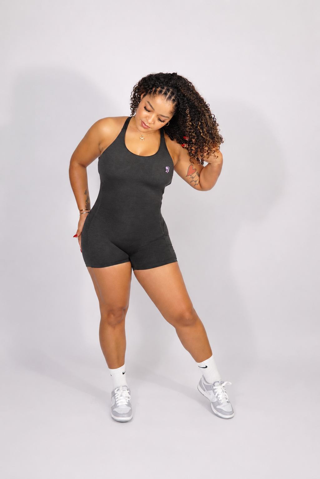 SECOND SKIN SHORT JUMPSUIT